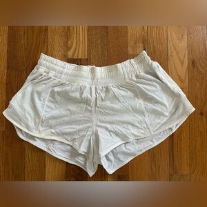 Lululemon White Athletic Shorts